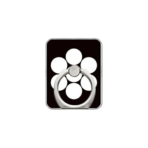 スマホリング バンカーリング 家紋シリーズ 七つ星 （ななつぼし） （クリア） Coverfull カバフル 受注生産 落下防止 スマートフォンリング 送料無料