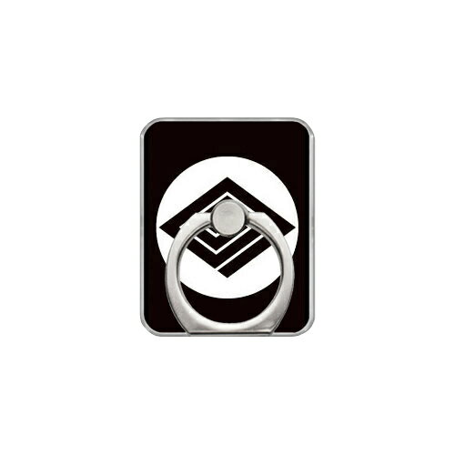 スマホリング バンカーリング 家紋シリーズ 石持ち地抜き稲妻