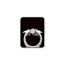スマホリング バンカーリング 家紋シリーズ 柳生笠 (やぎゅうかさ) (クリア) Coverfull カバフル 受注生産 落下防止 スマートフォンリング 送料無料