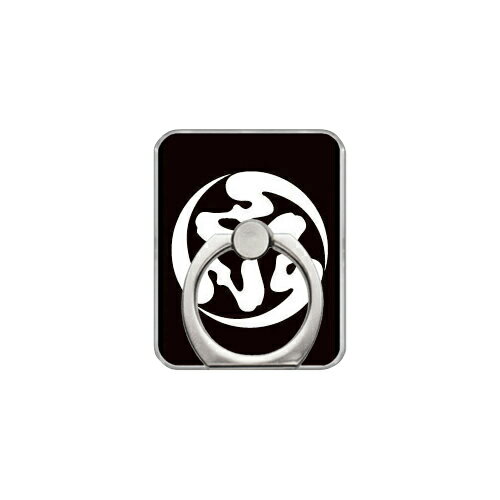 スマホリング バンカーリング 家紋シリーズ 三つ弓の字の丸 （みつゆみのじのまる） （クリア） Coverfull カバフル 受注生産 落下防止 スマートフォンリング 送料無料