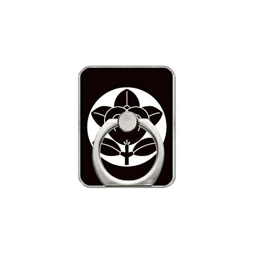 スマホリング バンカーリング 家紋シリーズ 石持ち地抜き橘 （こくもちじぬきたちばな） （クリア） Coverfull カバフル 受注生産 落下防止 スマートフォンリング 送料無料