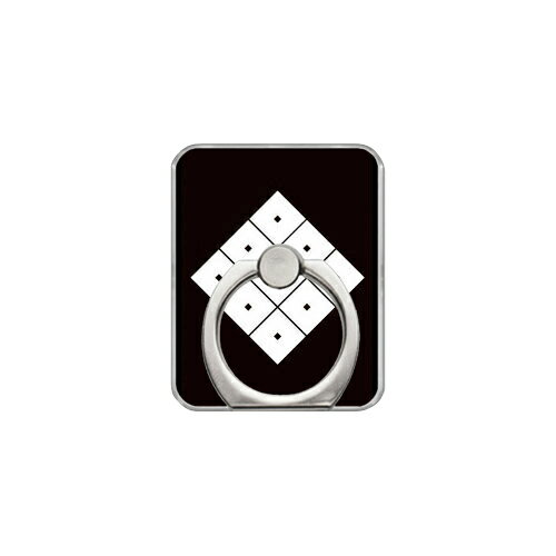 スマホリング バンカーリング 家紋シリーズ 九つ目 （ここのつめ） （クリア） Coverfull カバフル 受注生産 落下防止 スマートフォンリング 送料無料