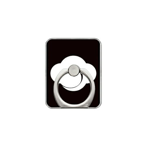 スマホリング バンカーリング 家紋シリーズ 木瓜巴 （もっこうどもえ） （クリア） Coverfull カバフル 受注生産 落下防止 スマートフォンリング 送料無料