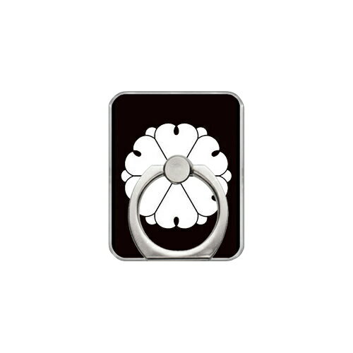 スマホリング バンカーリング 家紋シリーズ 吹雪 （ふぶき） （クリア） Coverfull カバフル 受注生産 落下防止 スマートフォンリング 送料無料