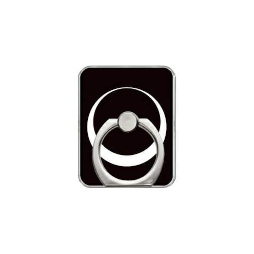 スマホリング バンカーリング 家紋シリーズ 月輪 （つきわ） （クリア） Coverfull カバフル 受注生産 落下防止 スマートフォンリング 送料無料