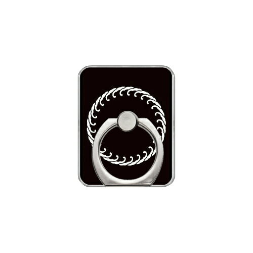 スマホリング バンカーリング 家紋シリーズ 波輪 （なみわ） （クリア） Coverfull カバフル 受注生産 落下防止 スマートフォンリング 送料無料