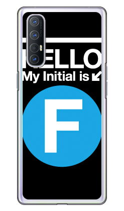 Cf LTD サブウェイイニシャル F サックスブルー （クリア） fot OPPO Reno3 5G A001OP SoftBank Coverfull oppo reno3 5g oppo reno3 5g ケース oppo reno3 5g oppo reno3 5g カバー reno3 5g ケース reno3 5g カバー reno3 5gケース reno3 送料無料
