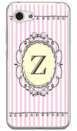 Rakuten - Cf LTD イニシャル アルファベット Z ピンク （クリア） AQUOS R compact 701SH・SHV41・SH-M06 SoftBank・au・docomo Coverfull aquos r compact ケース aquos r compact カバー 701sh shv41 sh-m06 ケース 701sh shv41 sh-m06 送料無料