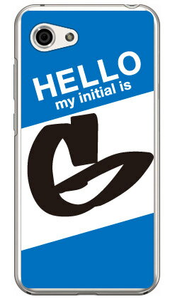 乐天商城 - Cf LTD ハローイニシャル G ブルー （クリア） AQUOS R compact 701SH・SHV41・SH-M06 SoftBank・au・docomo Coverfull aquos r compact ケース aquos r compact カバー 701sh shv41 sh-m06 ケース 701sh shv41 sh-m06 カバー aquos 送料無料