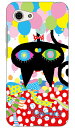 aaaaiWORKS 「ネコバルーン」 AQUOS R compact 701SH・SHV41・SH-M06 SoftBank・au・docomo SECOND SKIN ハードケース aquos r compact ケース 701sh shv41 ケース 701sh shv41 カバー aquos r compact ケース 送料無料