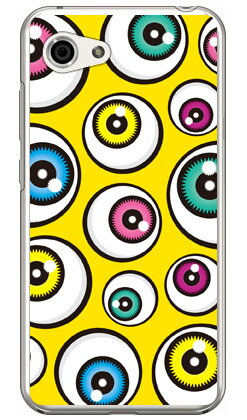 アイズ イエロー （クリア） AQUOS R compact 701SH・SHV41・SH-M06 SoftBank・au・docomo YESNO aquos r compact ケース aquos r compact カバー 701sh shv41 sh-m06 ケース 701sh shv41 sh-m06 カバー aquos r compact ケース 送料無料