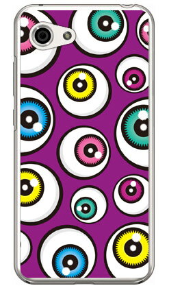 アイズ パープル （クリア） AQUOS R compact 701SH・SHV41・SH-M06 SoftBank・au・docomo YESNO aquos r compact ケース aquos r compact カバー 701sh shv41 sh-m06 ケース 701sh shv41 sh-m06 カバー aquos r compact ケース 送料無料