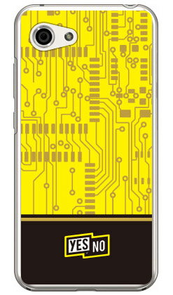 エレクトロボード イエロー （クリア） AQUOS R compact 701SH・SHV41・SH-M06 SoftBank・au・docomo YESNO aquos r compact ケース aquos r compact カバー 701sh shv41 sh-m06 ケース 701sh shv41 sh-m06 カバー aquos r compact 送料無料