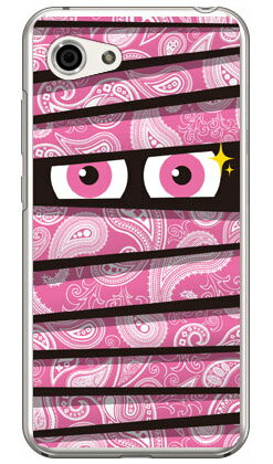 樂天商城 - ミイラくん ペイズリーピンク （クリア） AQUOS R compact 701SH・SHV41・SH-M06 SoftBank・au・docomo YESNO aquos r compact ケース aquos r compact カバー 701sh shv41 sh-m06 ケース 701sh shv41 sh-m06 カバー aquos r compact 送料無料