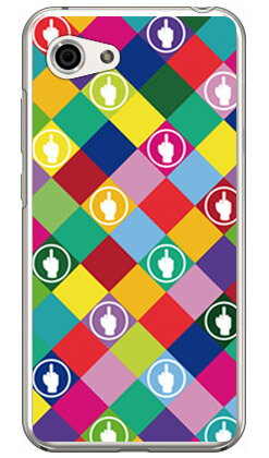 F rhombuses マルチ （クリア） design by ROTM AQUOS R compact 701SH・SHV41・SH-M06 SoftBank・au・docomo SECOND SKIN aquos r compact ケース aquos r compact カバー 701sh shv41 sh-m06 ケース 701sh shv41 sh-m06 カバー 送料無料