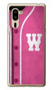 Cf LTD ベースボール イニシャル ピンク W (クリア) シンプルスマホ5 A001SH SoftBank Coverfull ソフトバンク シャープ a001sh ケース a001sh カバー a001shケース a001shカバー シンプルスマホ5 ケース シンプルスマホ5 カバー 送料無料(2)
