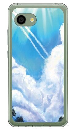 Cf LTD 空シリーズ 夏の空 青空 （ソフトTPUクリア） AQUOS R2 Compact 803SH・SH-M09 SoftBank・MVNOスマホ（SIMフリー端末） Coverfull aquos r2 compact ケース aquos r2 compact カバー ケース カバー aquos r2 compact ケース 送料無料