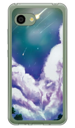 Cf LTD 空シリーズ 夏の空 夜空 （ソフトTPUクリア） AQUOS R2 Compact 803SH・SH-M09 SoftBank・MVNOスマホ（SIMフリー端末） Coverfull aquos r2 compact ケース aquos r2 compact カバー ケース カバー aquos r2 compact ケース 送料無料