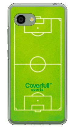 サッカーコート グリーン（クリア） AQUOS R2 Compact 803SH・SH-M09 SoftBank・MVNOスマホ（SIMフリー端末） Coverfull aquos r2 compact ケース aquos r2 compact カバー ケース カバー aquos r2 compact ケース aquos r2 compact 送料無料