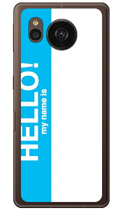 乐天商城 - Hello my name is シアン （ソフトケース） AQUOS sense7 plus aquos sense7 plus ケース aquos sense7 plus フィルム aquos sense7 plus simフリー aquos sense7 plus ケース 耐衝撃 aquos sense7 plus 本体 保護 aquos sense7 plus ケース かわいい aquos 送料無料★