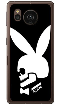 Bunny bone ブラック （ソフトケース） design by ROTM AQUOS sense7 plus aquos sense7 plus ケース aquos sense7 plus フィルム aquos sense7 plus simフリー aquos sense7 plus ケース 耐衝撃 aquos sense7 plus 本体 保護 aquos sense7 plus ケース 送料無料★