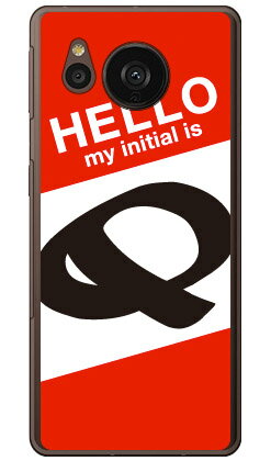 Cf LTD ハローイニシャル Q レッド (ハードケース) AQUOS sense7 plus Coverfull aquos sense7 plus ケース aquos sense7 plus フィルム aquos sense7 plus simフリー aquos sense7 plus ケース 耐衝撃 aquos sense7 plus 本体 保護 aquos sense7 plus ケース 送料無料★