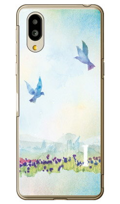 Cf LTD バード イニシャル I （クリア） シンプルスマホ6 A201SH SoftBank・au SHG12　BASIO active2・au SHG09　BASIO active ソフトバンク シャープ ケース カバー a201shケース a201shカバー シンプルスマホ6 ケース カバー 送料無料★(2.0)