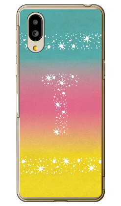 樂天商城 - Cf LTD アロハ イニシャル トロピカル T （クリア） シンプルスマホ6 A201SH SoftBank・au SHG12　BASIO active2・au SHG09　BASIO active ソフトバンク シャープ ケース カバー a201shケース a201shカバー シンプルスマホ6 ケース カバー 送料無料★