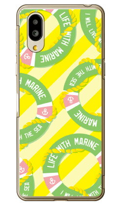 マリン イエロー （クリア） シンプルスマホ6 A201SH・BASIO active SHG09 SoftBank・au YESNO ハードケースソフトバンク シャープ a201sh ケース a201sh カバー a201shケース a201shカバー シンプルスマホ6 ケース シンプルスマホ6 カバー シンプルスマホ6 送料無料★(2.0)