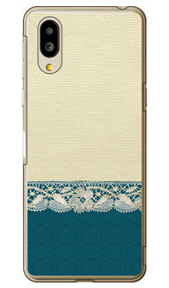 樂天商城 - リアルレース ベージュ×ネイビー （クリア） シンプルスマホ6 A201SH SoftBank・au SHG12　BASIO active2・au SHG09　BASIO active ソフトバンク シャープ ケース カバー a201shケース a201shカバー シンプルスマホ6 ケース カバー 送料無料★