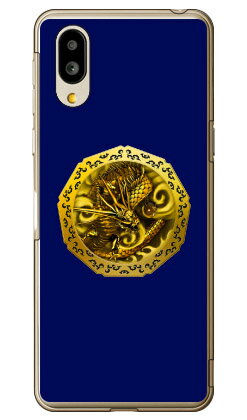 樂天商城 - 金龍 青 （クリア） design by DMF シンプルスマホ6 A201SH SoftBank・au SHG12　BASIO active2・au SHG09　BASIO active ソフトバンク シャープ カバー a201shケース a201shカバー シンプルスマホ6 ケース シンプルスマホ6 カバー シンプルスマホ6 送料無料★