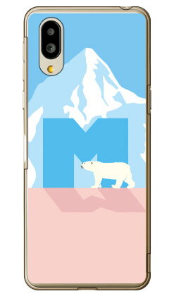 樂天商城 - Cf LTD シロクマ イニシャル M （クリア） シンプルスマホ6 A201SH SoftBank・au SHG12　BASIO active2・au SHG09　BASIO active ソフトバンク シャープ ケース カバー a201shケース a201shカバー シンプルスマホ6 ケース カバー 送料無料★