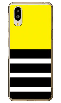 樂天商城 - Plain border イエロー （クリア） design by ROTM シンプルスマホ6 A201SH・BASIO active SHG09 SoftBank・au SECOND SKINソフトバンク シャープ a201sh ケース a201sh カバー a201shケース a201shカバー シンプルスマホ6 ケース シンプルスマホ6 カバー 送料無料★
