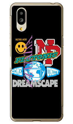 NEW PATH 「STICKERS REWORK （ブラック）」 （クリア） シンプルスマホ6 A201SH・BASIO active SHG09 SoftBank・au SECOND SKINソフトバンク シャープ a201sh ケース a201sh カバー a201shケース a201shカバー シンプルスマホ6 ケース シンプルスマホ6 送料無料★