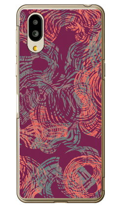 テクスチャフリーク ワインレッド （クリア） シンプルスマホ6 A201SH SoftBank・au SHG12　BASIO active2・au SHG09　BASIO active ソフトバンク シャープ ケース カバー a201shケース a201shカバー シンプルスマホ6 ケース カバー 送料無料★