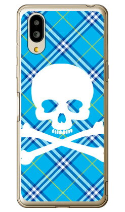 Rakuten - スカルパンク ブルー （ソフトTPUクリア） シンプルスマホ6 A201SH・BASIO active SHG09 SoftBank・au SECOND SKINソフトバンク シャープ a201sh ケース a201sh カバー a201shケース a201shカバー シンプルスマホ6 ケース シンプルスマホ6 カバー 送料無料★