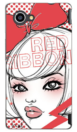 池田ハル 「Red ribbon」 AQUOS Xx2 mini 503SH SoftBank SECOND SKIN スマホケース ハードケース aquos xx2 mini ケース aquos xx2 mini カバー 503sh ケース 503sh カバー aquos xx2 ケース aquos xx2 カバー アクオスxx2ミニケース 送料無料