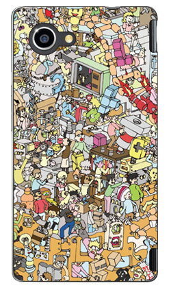 きたむら りょうたろう 「ごちゃごちゃCity-HiMiTuラボ」 AQUOS Xx2 mini 503SH SoftBank SECOND SKIN aquos xx2 mini ケース aquos xx2 mini カバー 503sh ケース 503sh カバー aquos xx2 ケース aquos xx2 カバー アクオスxx2ミニケース 送料無料