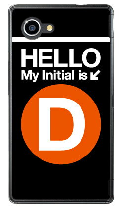 Cf LTD サブウェイイニシャル D オレンジ （クリア） AQUOS Xx2 mini 503SH SoftBank Coverfull aquos xx2 mini ケース aquos xx2 mini カバー 503sh ケース 503sh カバー aquos xx2 ケース aquos xx2 カバー アクオスxx2ミニケース 送料無料