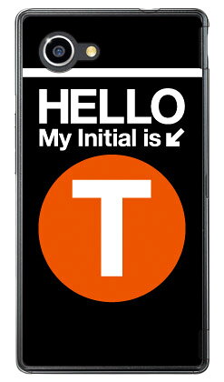 Cf LTD サブウェイイニシャル T オレンジ （クリア） AQUOS Xx2 mini 503SH SoftBank Coverfull aquos xx2 mini ケース aquos xx2 mini カバー 503sh ケース 503sh カバー aquos xx2 ケース aquos xx2 カバー アクオスxx2ミニケース 送料無料
