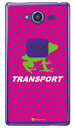 TRANSPORT FROG ピンク×ホワイト （クリア） design by Moisture AQUOS Xx2 502SH SoftBank SECOND SKIN aquos xx2 ケース aquos xx2 カバー 502sh ケース 502sh カバー aquos xx2 ケース aquos xx2 カバー アクオスxx2ケース 送料無料