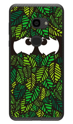 リーフくん グリーン （クリア） AQUOS zero 801SH・SH-M10 SoftBank・MVNOスマホ（SIMフリー端末） YESNO イエスノー 平面 受注生産 スマホケース ハードケース 801sh ケース 801sh aquos zero 801sh ケース aquos zero 801sh 送料無料