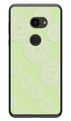 サークルレース グリーン （クリア） AQUOS zero 801SH・SH-M10 SoftBank・MVNOスマホ（SIMフリー端末） Coverfull 平面 受注生産 スマホケース ハードケース 801sh ケース 801sh aquos zero 801sh ケース aquos zero 801sh 送料無料