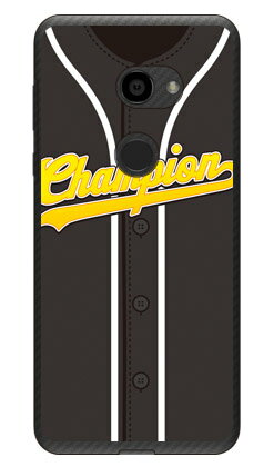 Cf LTD ベースボールユニフォーム ブラック×ホワイト （クリア） AQUOS zero 801SH・SH-M10 SoftBank・MVNOスマホ（SIMフリー端末） Coverfull スマホケース ハードケース 801sh ケース 801sh aquos zero 801sh ケース aquos zero 801sh 送料無料