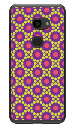 サークルドット パープル （クリア） AQUOS zero 801SH・SH-M10 SoftBank・MVNOスマホ（SIMフリー端末） Coverfull 平面 受注生産 スマホケース ハードケース 801sh ケース 801sh aquos zero 801sh ケース aquos zero 801sh 送料無料