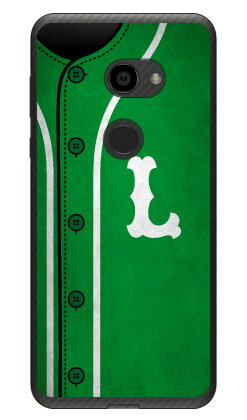 Cf LTD ベースボール イニシャル グリーン L （クリア） AQUOS zero 801SH・SH-M10 SoftBank・MVNOスマホ（SIMフリー端末） Coverfull スマホケース ハードケース 801sh ケース 801sh aquos zero 801sh ケース aquos zero 801sh 送料無料