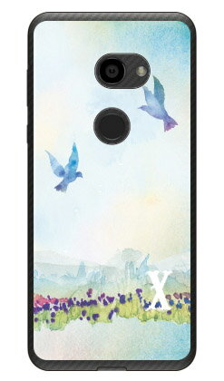 Cf LTD バード イニシャル X （クリア） AQUOS zero 801SH・SH-M10 SoftBank・MVNOスマホ（SIMフリー端末） Coverfull 平面 受注生産 スマホケース ハードケース 801sh ケース 801sh aquos zero 801sh ケース aquos zero 801sh 送料無料(2.0)