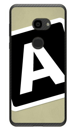 樂天商城 - Cf LTD キャンプ イニシャル ベージュ×ブラック A （クリア） AQUOS zero 801SH・SH-M10 SoftBank・MVNOスマホ（SIMフリー端末） Coverfull スマホケース ハードケース 801sh ケース 801sh aquos zero 801sh ケース aquos zero 801sh 送料無料