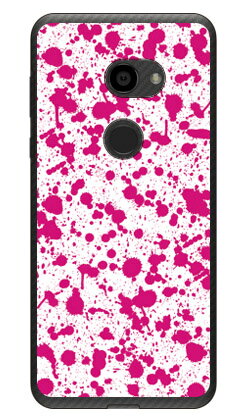 スプラット ホワイト×ピンク （クリア） AQUOS zero 801SH・SH-M10 SoftBank・MVNOスマホ（SIMフリー端末） SECOND SKIN 平面 受注生産 スマホケース ハードケース 801sh ケース 801sh aquos zero 801sh ケース aquos zero 801sh 送料無料