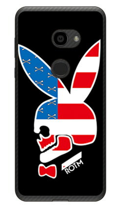 Bunny bone VERSION2 （クリア） design by ROTM AQUOS zero 801SH SH-M10 SoftBank MVNOスマホ（SIMフリー端末） SECOND SKIN 受注生産 スマホケース ハードケース 801sh ケース 801sh aquos zero 801sh ケース aquos zero 801sh 送料無料